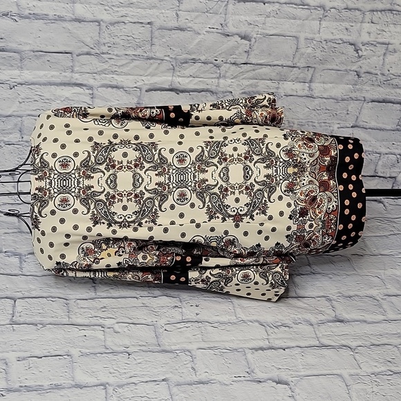 MELISSA PAIGE Paisley and Floral Bohemian Blouse Large - Picture 9 of 10